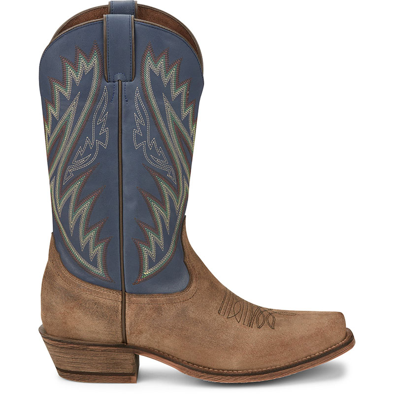 MEN\'S JUDE TAN/INDIGO SQUARE TOE WESTERN BOOTS HR5576-Tan MEN\'S JUDE TAN/INDIGO SQUARE TOE WESTERN BOOTS HR5576-Tan