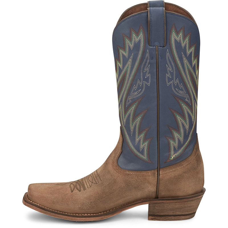 MEN\'S JUDE TAN/INDIGO SQUARE TOE WESTERN BOOTS HR5576-Tan MEN\'S JUDE TAN/INDIGO SQUARE TOE WESTERN BOOTS HR5576-Tan