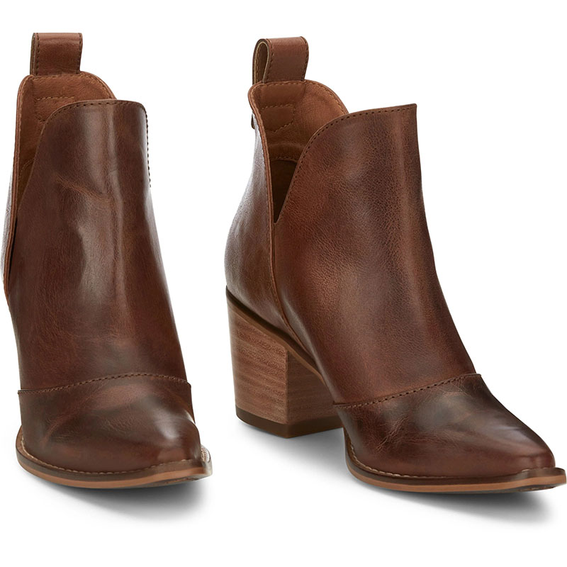 WOMEN\'S MICKI BROWN COWHIDE FASHION BOOTIES ME1921-Brown WOMEN\'S MICKI BROWN COWHIDE FASHION BOOTIES ME1921-Brown