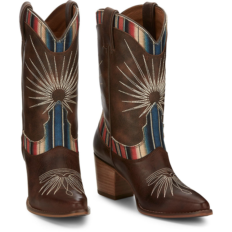 WOMEN\'S CONCHITA BROWN SERAPE WESTERN BOOTS ME1924-Brown WOMEN\'S CONCHITA BROWN SERAPE WESTERN BOOTS ME1924-Brown