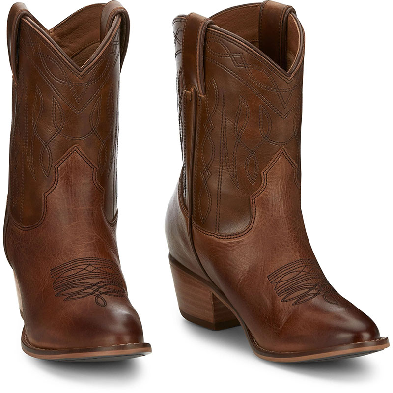WOMEN\'S EVA HONEY BROWN ROUND TOE BOOTIES ME1925-Brown WOMEN\'S EVA HONEY BROWN ROUND TOE BOOTIES ME1925-Brown