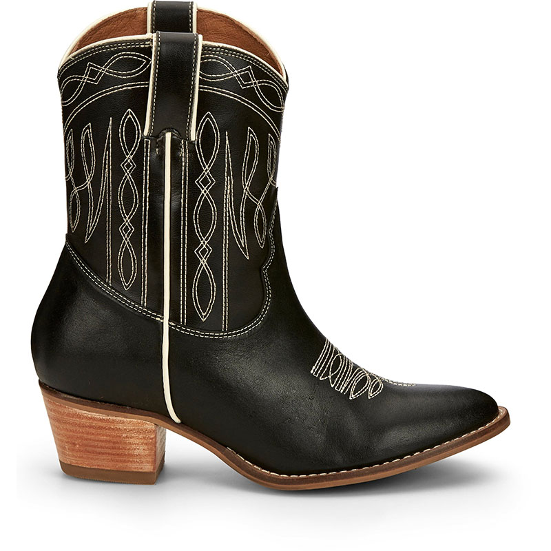 WOMEN\'S EVA ONYX BLACK WESTERN BOOTIES ME1926-Black WOMEN\'S EVA ONYX BLACK WESTERN BOOTIES ME1926-Black