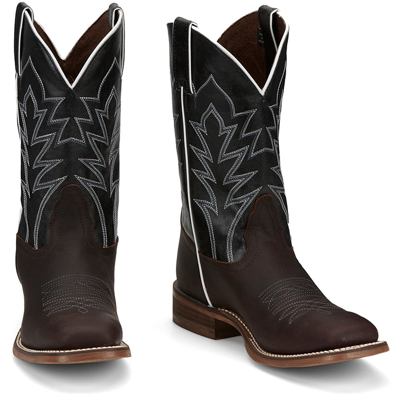 MEN\'S HERO BAYLON BROWN SQUARE TOE WESTERN BOOTS NB5556-Brown MEN\'S HERO BAYLON BROWN SQUARE TOE WESTERN BOOTS NB5556-Brown