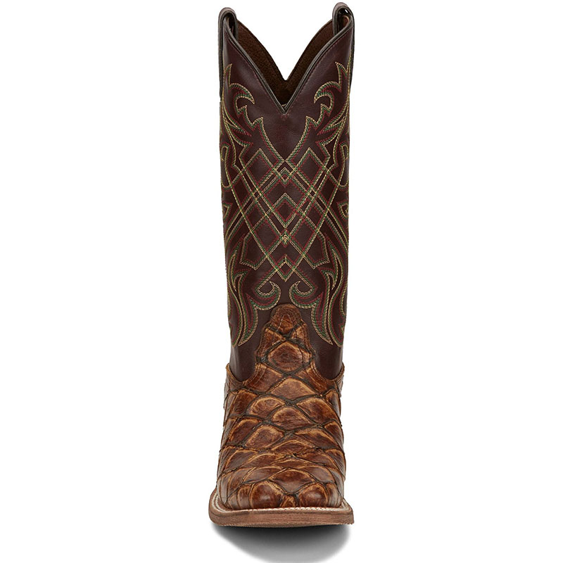 MEN\'S BRYCE MAPLE BROWN PIRARUCU PRINT WESTERN BOOTS NB5561-Brown MEN\'S BRYCE MAPLE BROWN PIRARUCU PRINT WESTERN BOOTS NB5561-Brown
