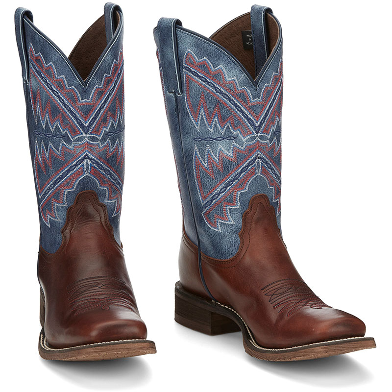 WOMEN\'S HERO NAIDA BLUE SQUARE TOE WESTERN BOOTS NL5417-Blue WOMEN\'S HERO NAIDA BLUE SQUARE TOE WESTERN BOOTS NL5417-Blue