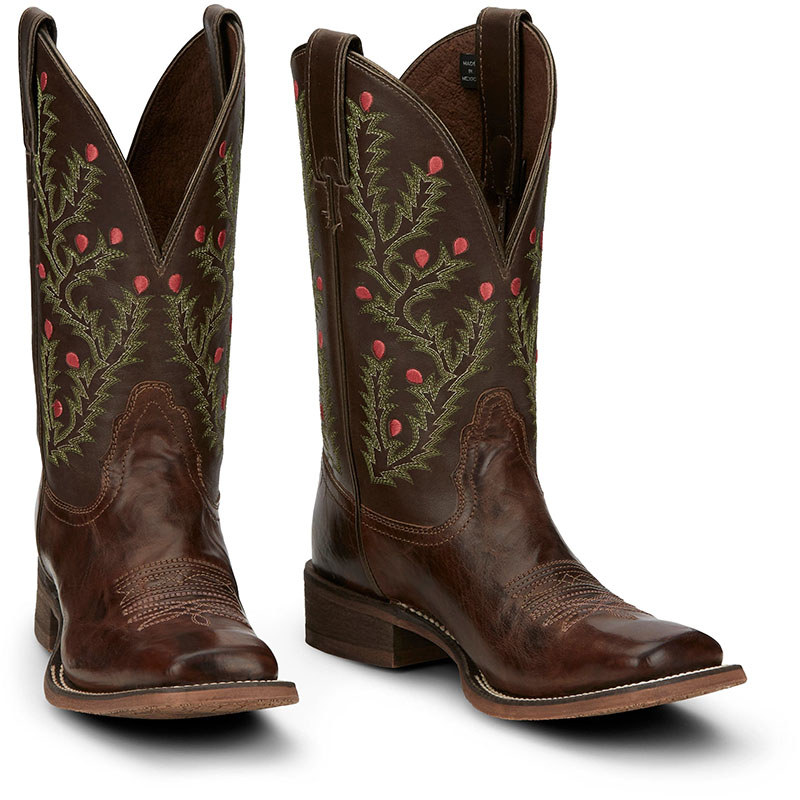 WOMEN\'S TORI BROWN W/ CACTUS EMBROIDERY WESTERN BOOTS NL5447-Brown WOMEN\'S TORI BROWN W/ CACTUS EMBROIDERY WESTERN BOOTS NL5447-Brown
