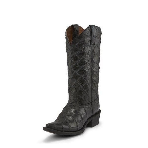 WOMEN\'S POSH BESSIE BLACK EXOTIC FISH SCALE PRINT FASHION BOOTS NL7060-Black WOMEN\'S POSH BESSIE BLACK EXOTIC FISH SCALE PRINT FASHION BOOTS NL7060-Black